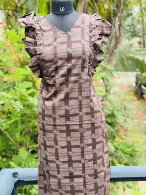 Rufflesleeve feedingfrock