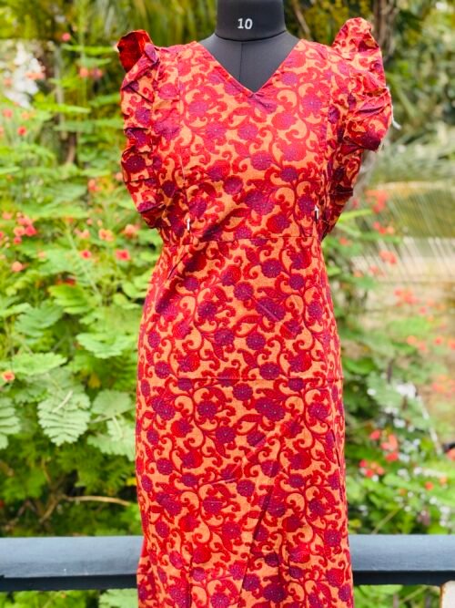 Rufflesleeve feedingfrock