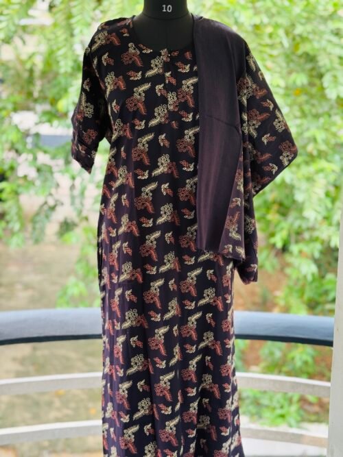 Nightywith dupatta