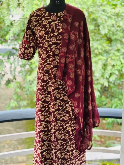 Nightywith dupatta