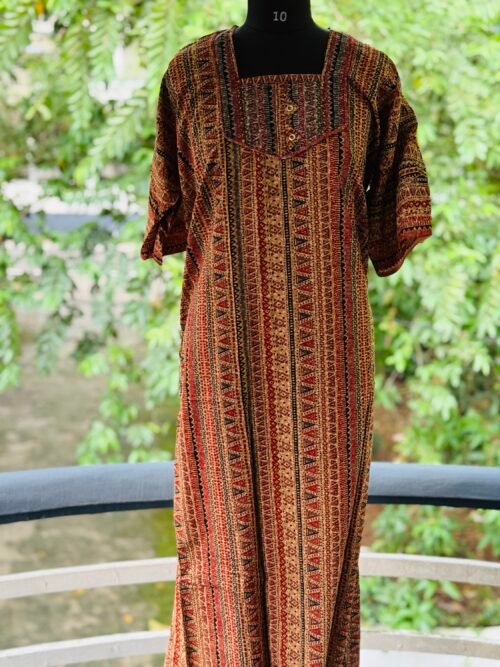 3/4th sleeve nighty
