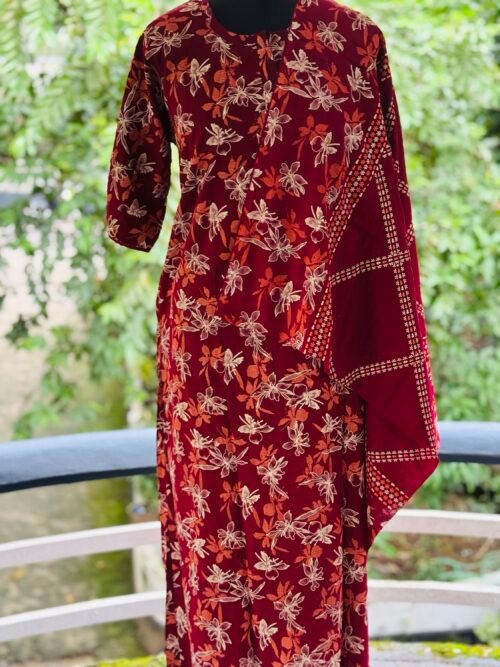 Nighty with dupatta