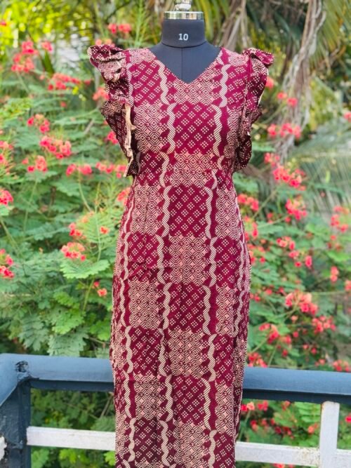 Rufflesleeve feedingfrock
