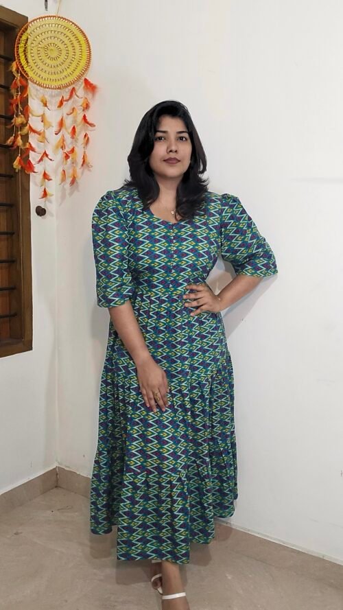 3tier flared gown