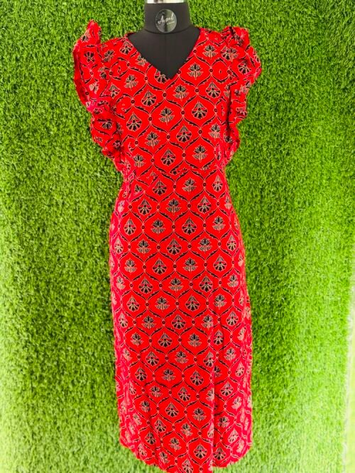 Rufflesleeve feedingfrock