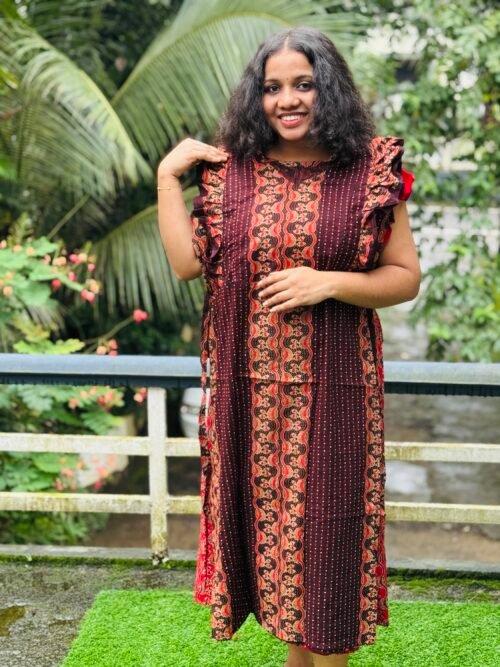 Rufflesleeve feedingfrock