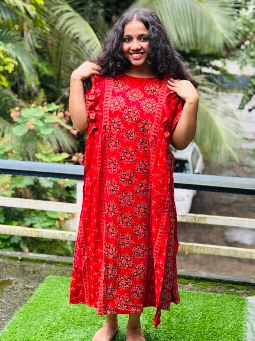 Rufflesleeve feedingfrock