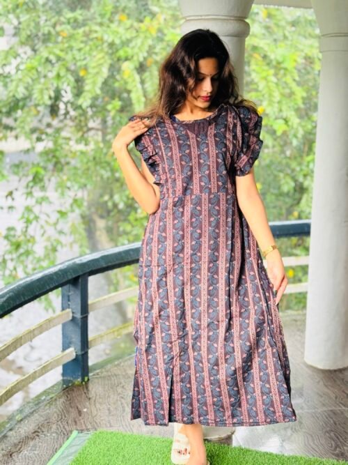 Rufflesleeve feedingfrock