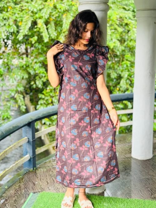 Rufflesleeve feedingfrock