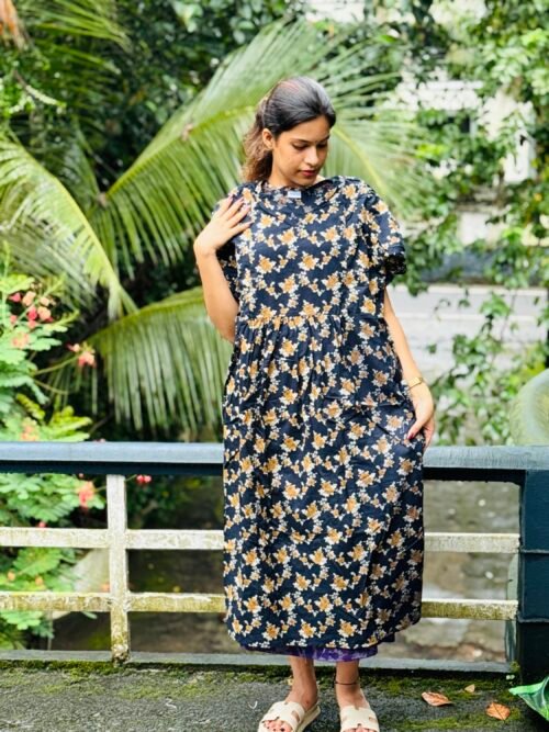 Ankle length feeding frock