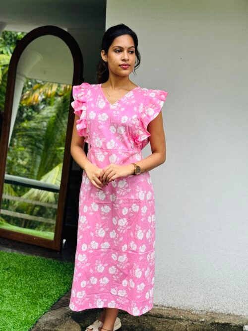 Rufflesleeve feeding frock