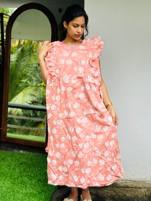 Rufflesleeve feedingfrock