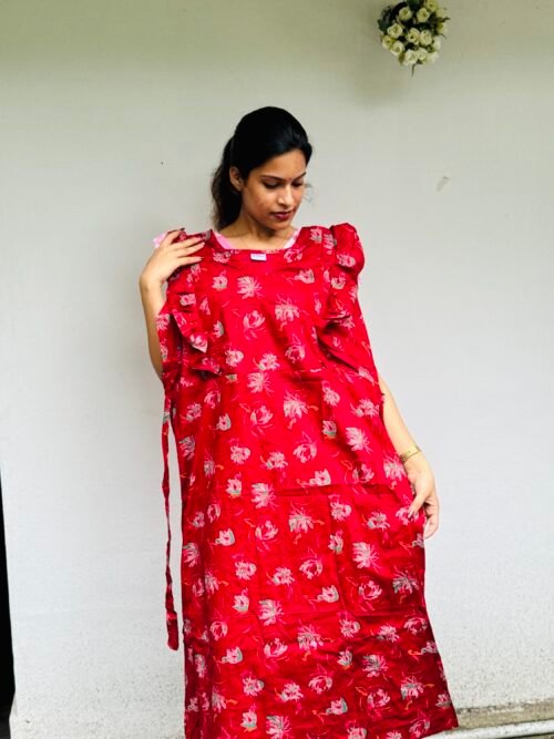 Rufflesleeve feedingfrock
