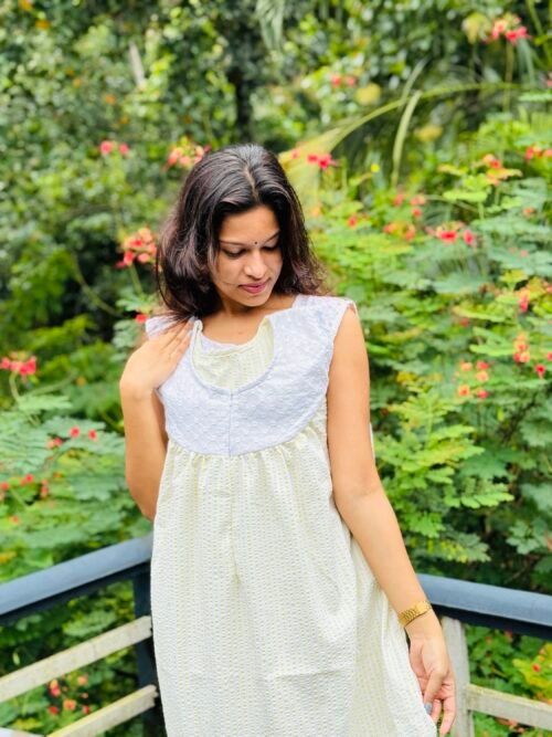 Prebooking bubble cotton frock