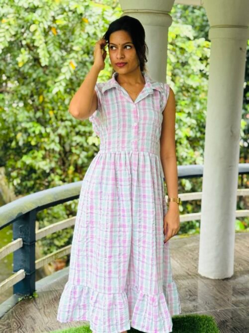 Popcorn shirtdress