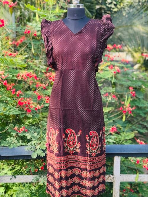 Rufflesleeve feedingfrock