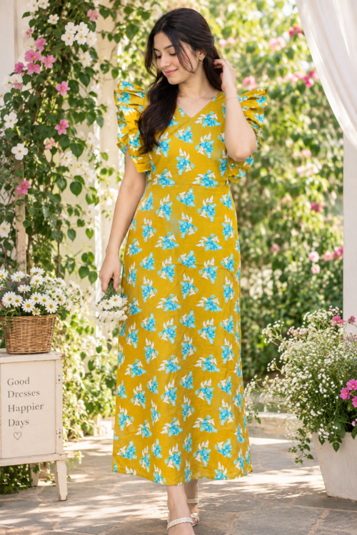 Rufflesleevefeedingfrock