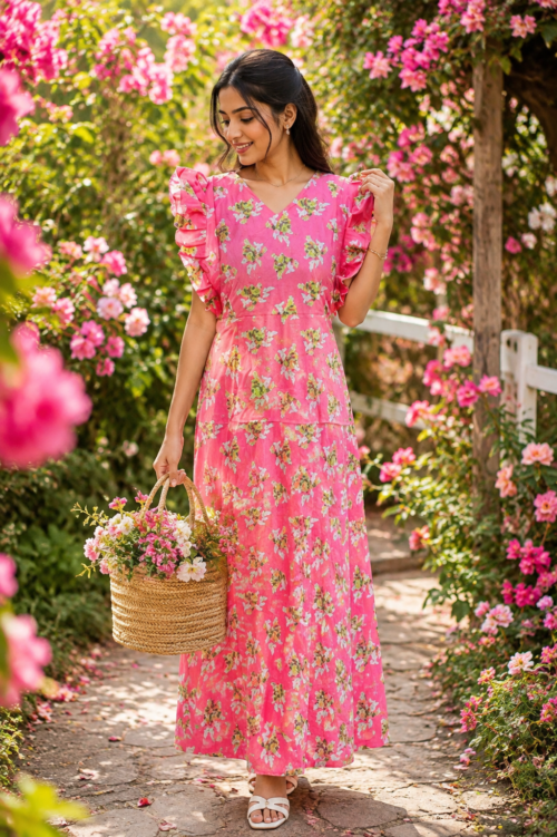Rufflesleeve feedingfrock