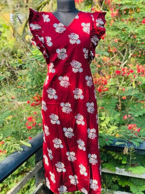 Rufflesleeve feedingfrock