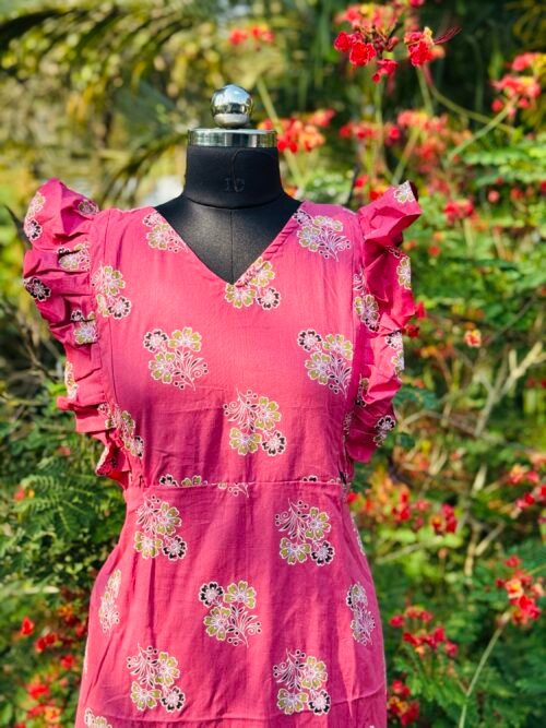 Rufflesleeve feedingfrock