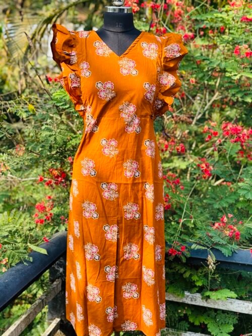 Rufflesleeve feedingfrock