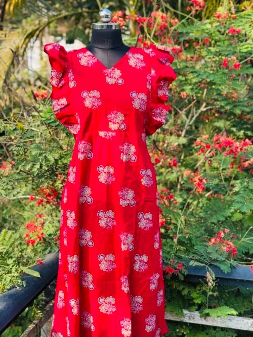 Rufflesleeve feedingfrock