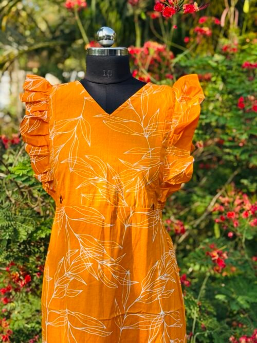 Rufflesleeve feedingfrock