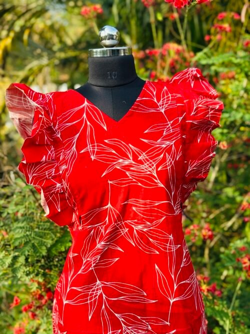 Rufflesleeve feedingfrock