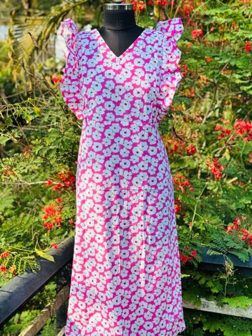 Rufflesleeve feedingfrock