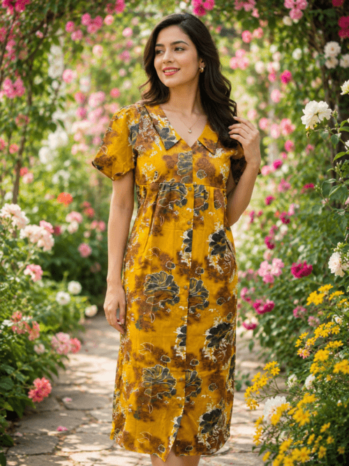 Full button frock