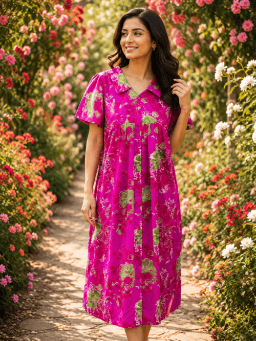 Full button frock
