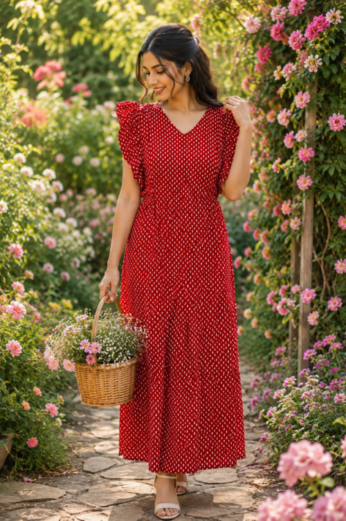 Rufflesleeve feedingfrock