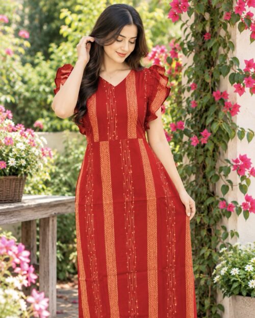 Rufflesleevefeedingfrock