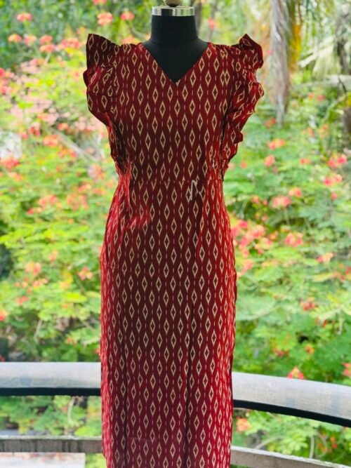 Rufflesleeve feedingfrock