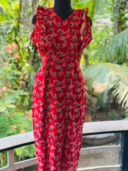 Rufflesleeve feedingfrock