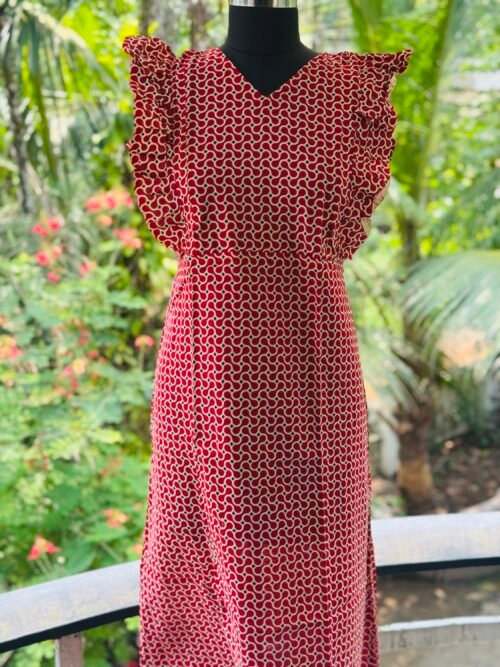 Rufflesleeve feedingfrock