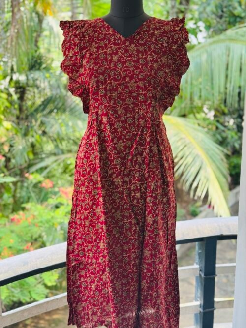 Rufflesleevefeedingfrock