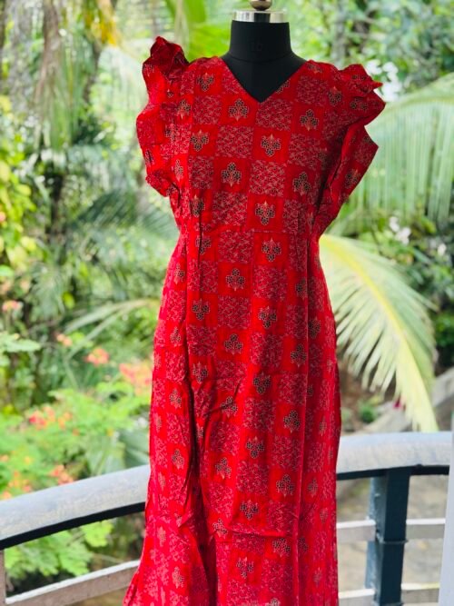 Rufflesleeve feedingfrock