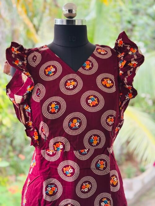 Rufflesleevefeedingfrock