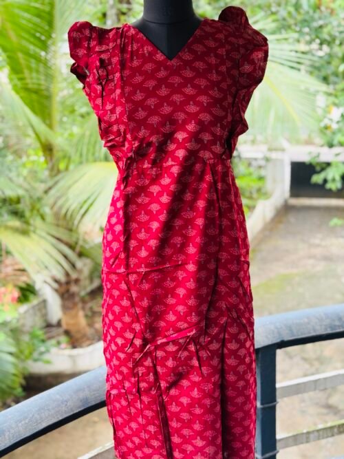 Rufflesleeve feedingfrock
