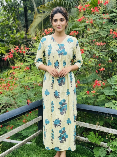 Full length aliacutfeedingfrock