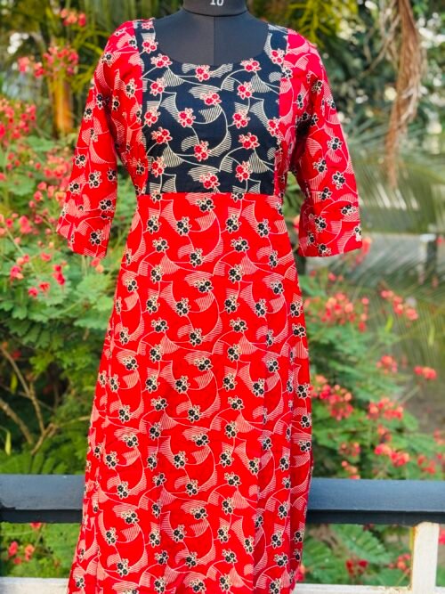 3/4th sleeve frock