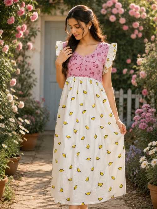 Rufflesleeve frock