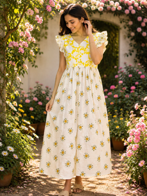Rufflesleevefrock