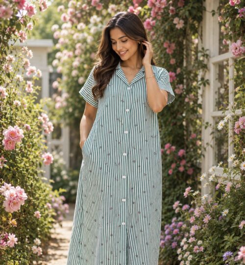 Full button frock