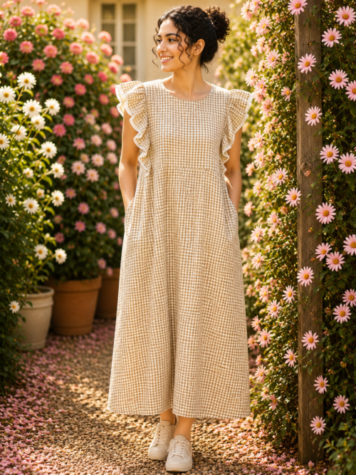 Rufflesleeve frock