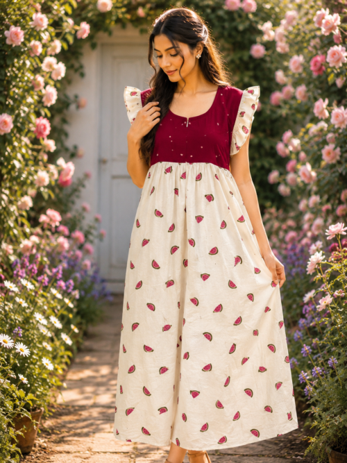 Rufflesleeve frock