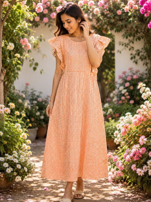 Rufflesleevefrock