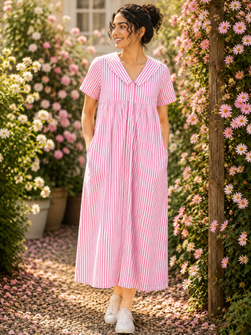 Full button frock