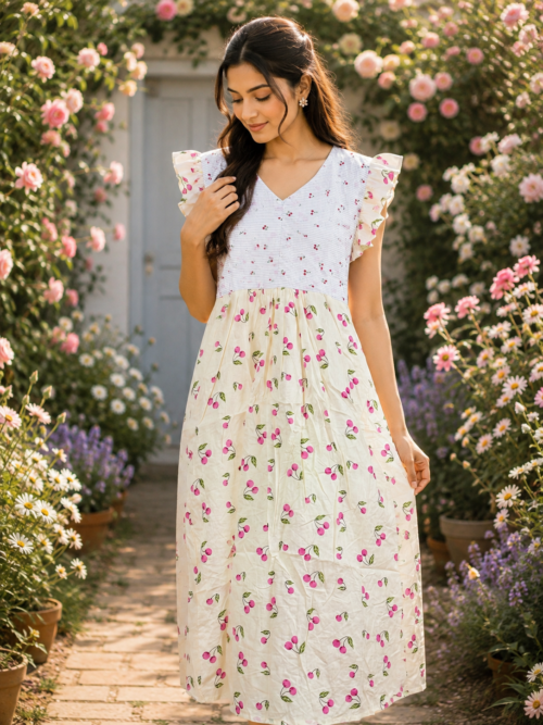 Rufflesleevefrock